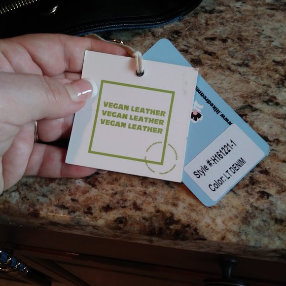 Dream Control Denim & Faux Leather Tote Purse NWT - Picture 8 of 8